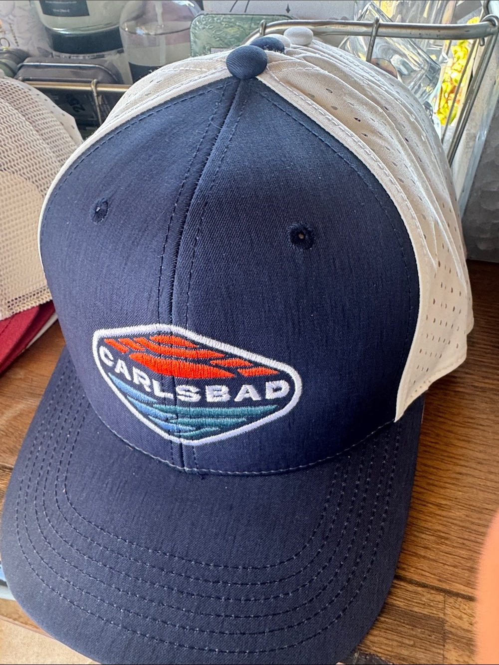 Legacy Navy and White Carlsbad Patch Trucker Hat